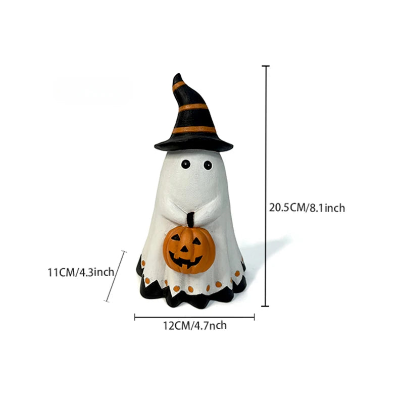 Spooky Sweet Ghost Pumpkin Decor
