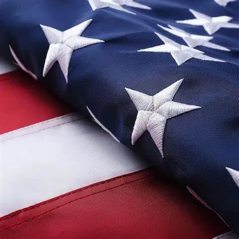 Proudly Waving American Flag