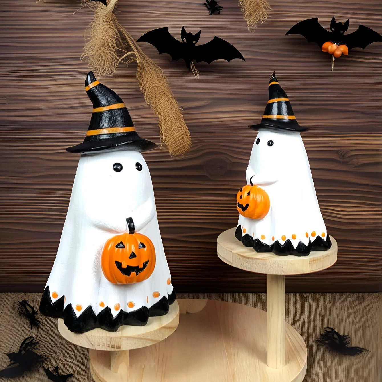 Spooky Sweet Ghost Pumpkin Decor