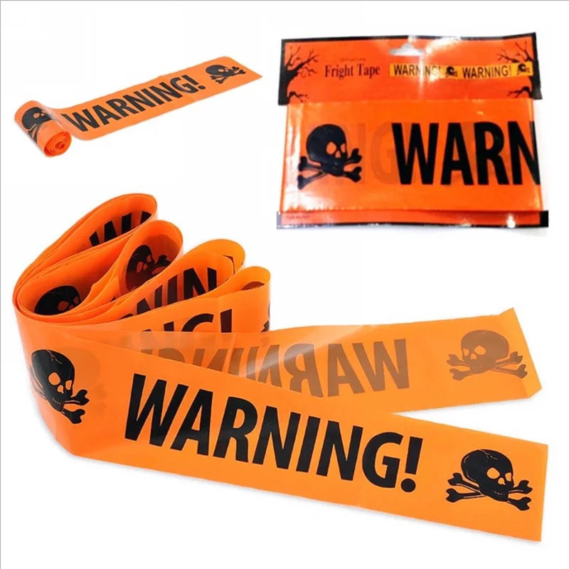 Spooky Halloween Caution Tape