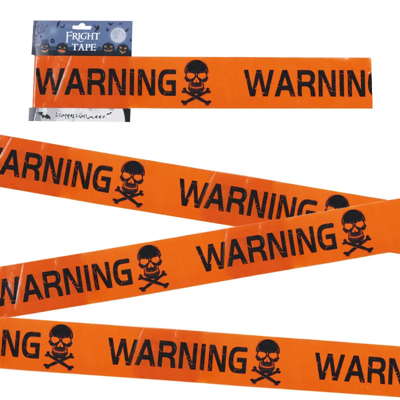 Spooky Halloween Caution Tape