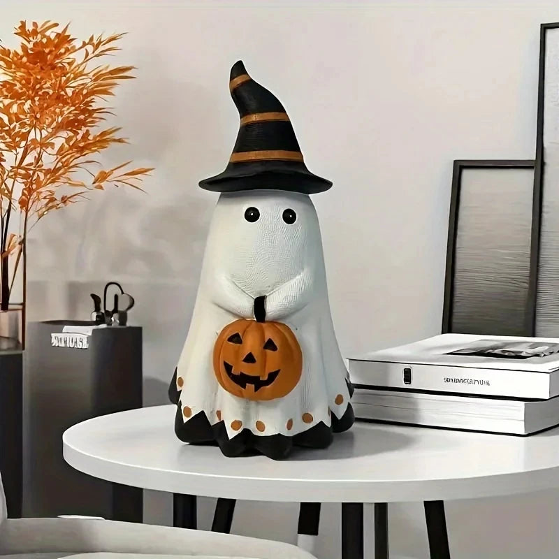 Spooky Sweet Ghost Pumpkin Decor