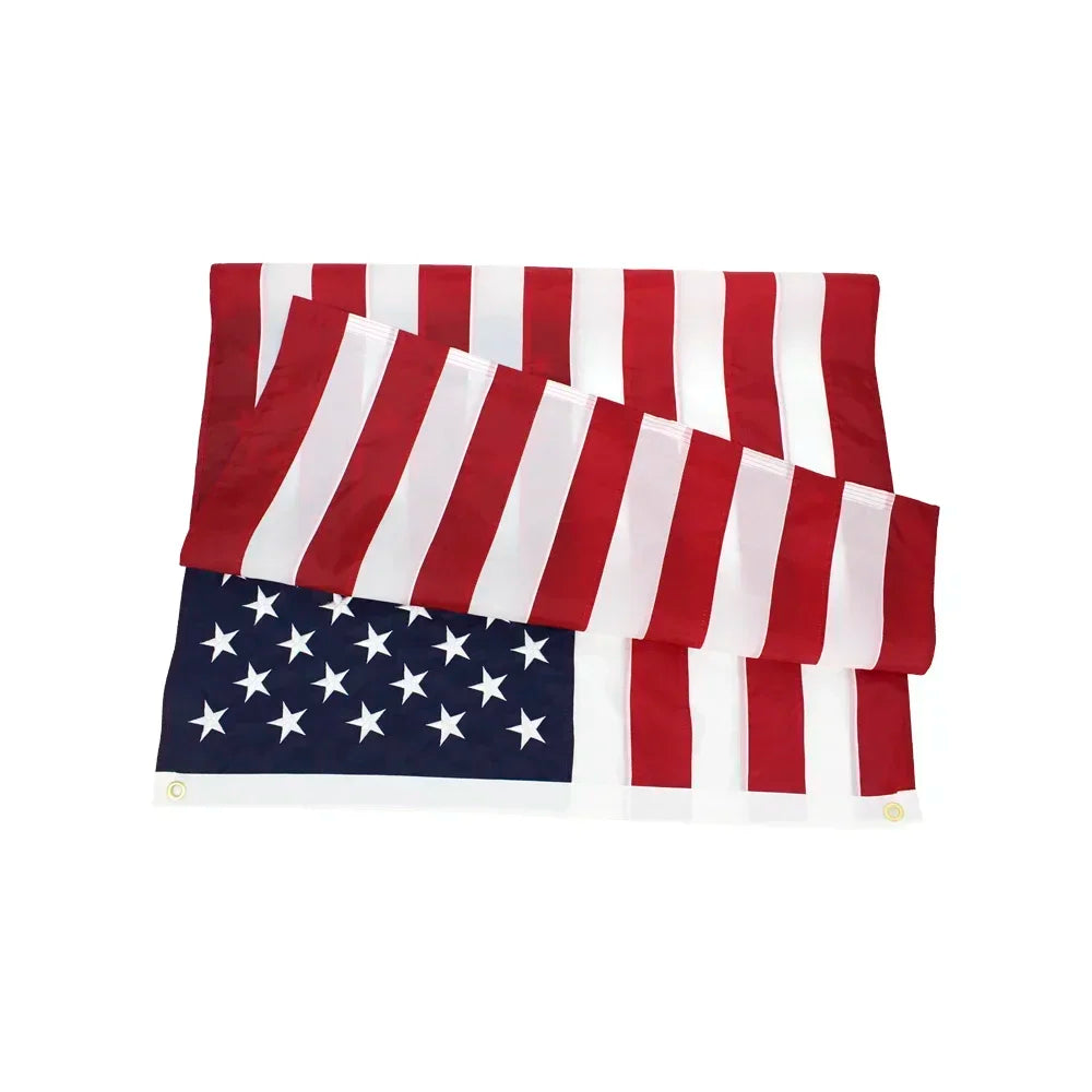 Proudly Waving American Flag
