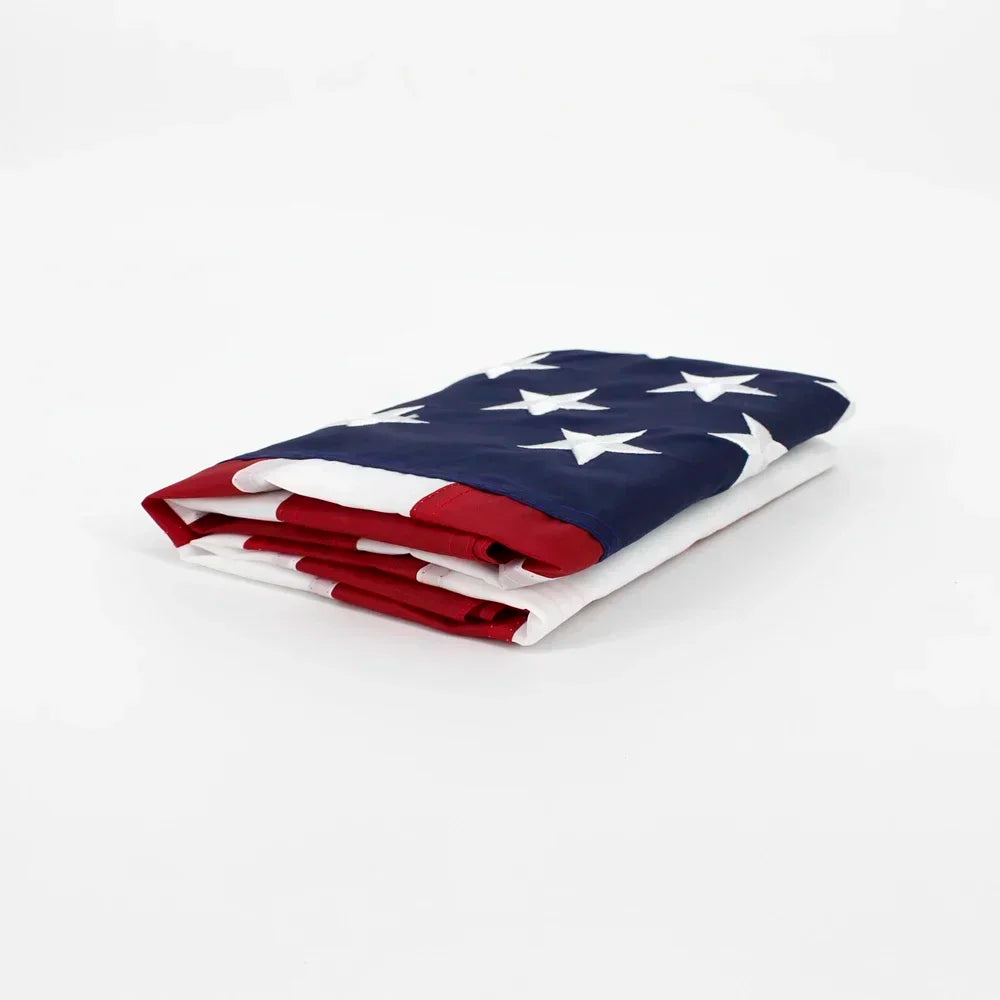 Proudly Waving American Flag