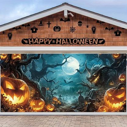 Haunted Forest Garage Banner