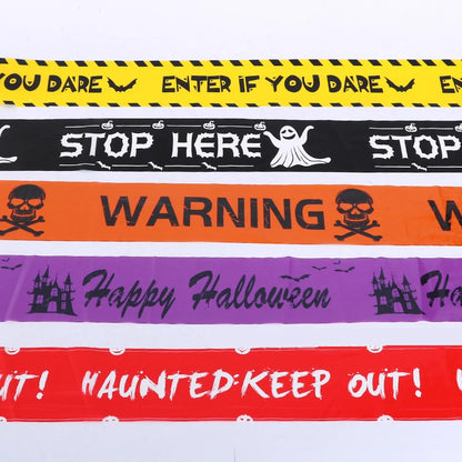 Spooky Halloween Caution Tape