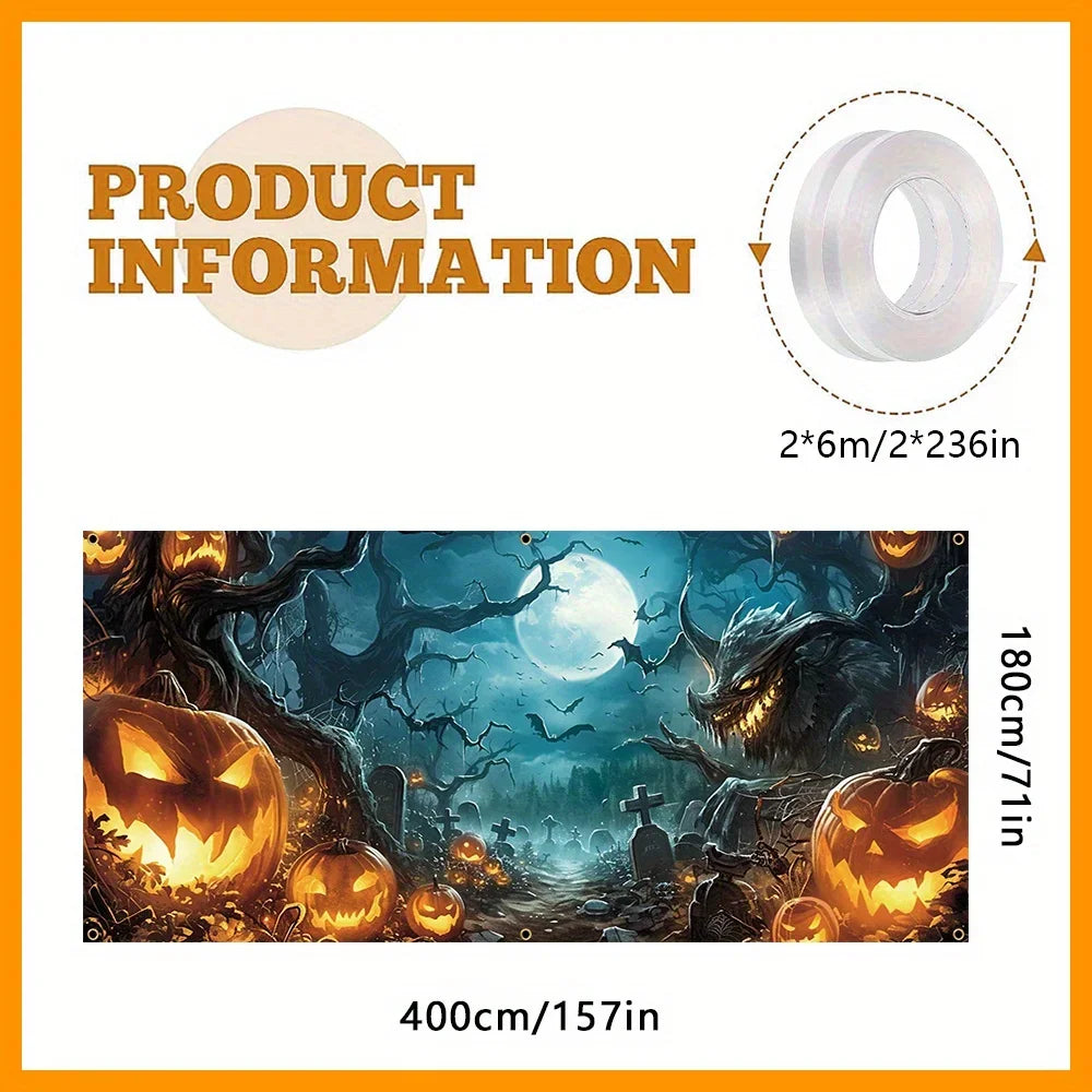 Haunted Forest Garage Banner
